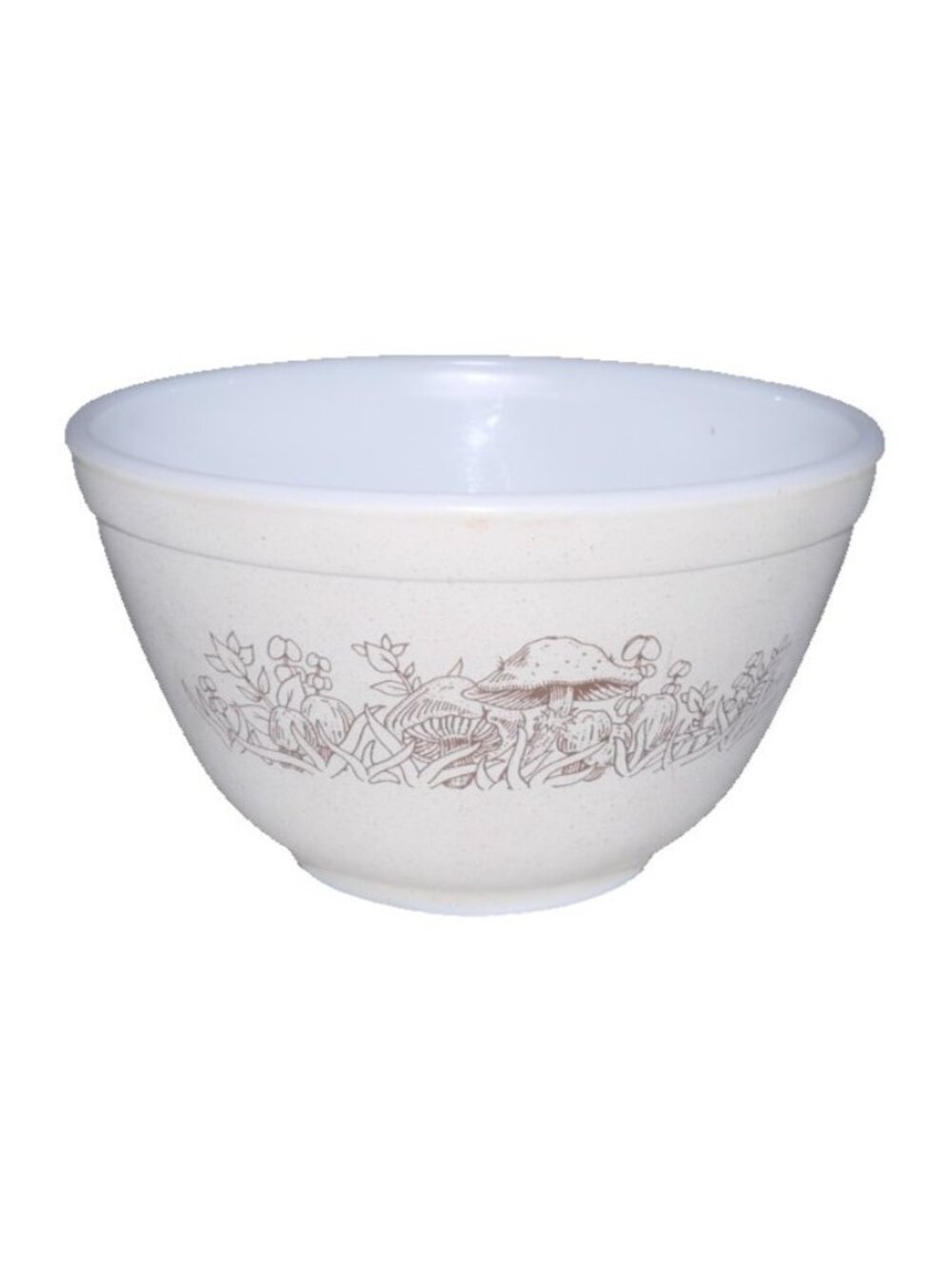 Pyrex beige mushroom pattern 750ml 3 cup small mixing bowl oven & microwave safe